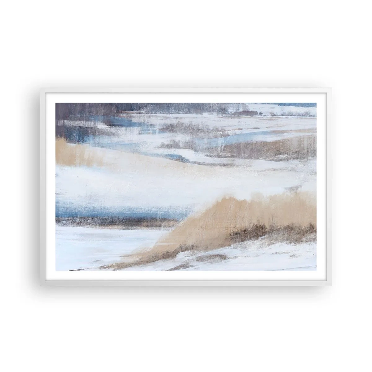 Poszter fekete keretben - Téli kompozíció - 91x61 cm