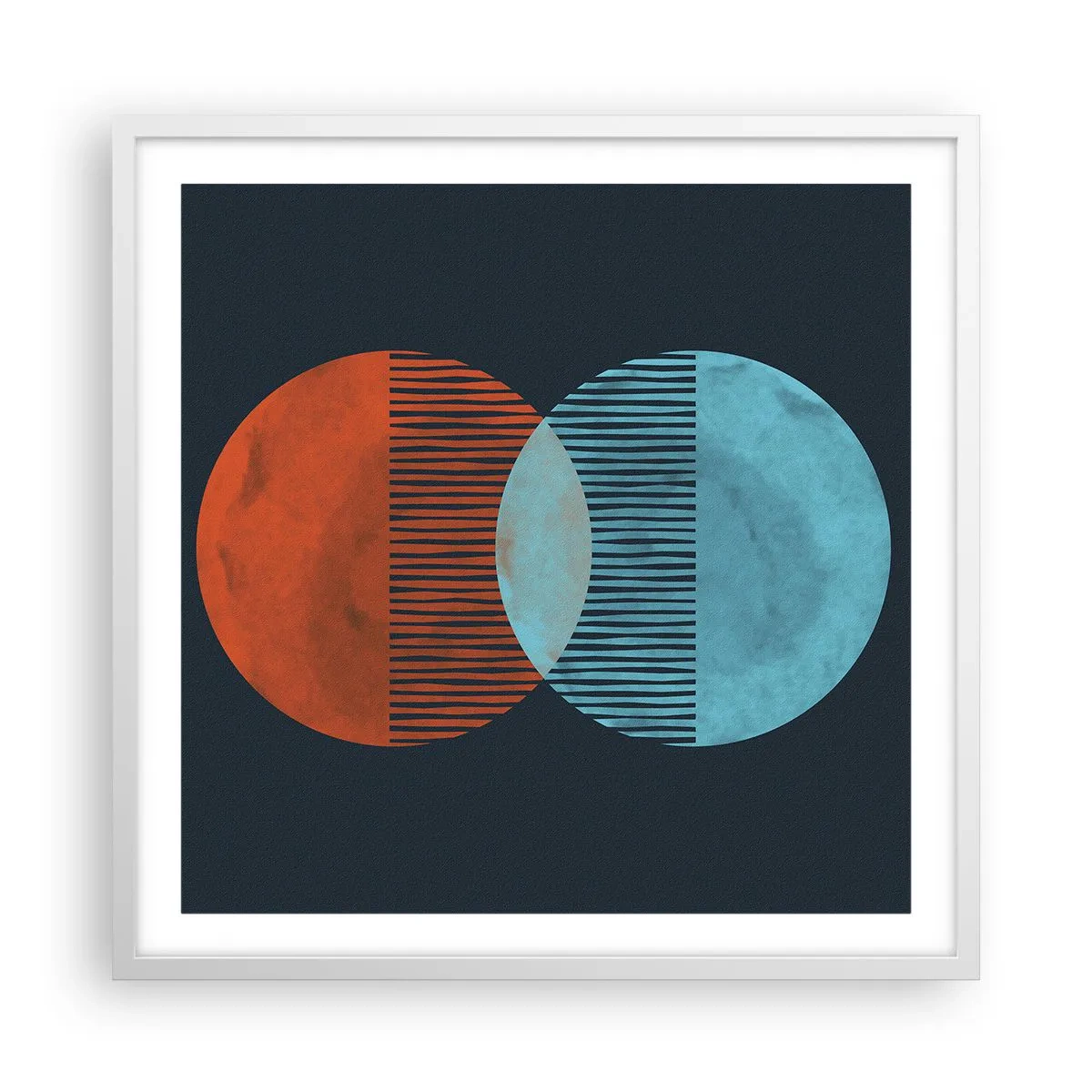 Poszter fekete keretben - Csillagászati fantázia - 60x60 cm