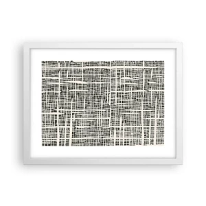 Poszter fekete keretben - Szőtt kompozíció - 40x30 cm