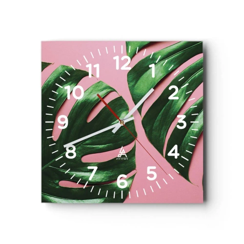 Falióra, Óra - Zöld rendez-vous - 30x30 cm