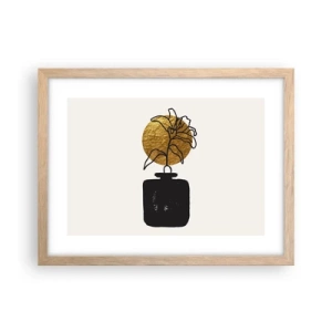 Poszter világos tölgy keretben - Szépség az egyensúlyban - 40x30 cm