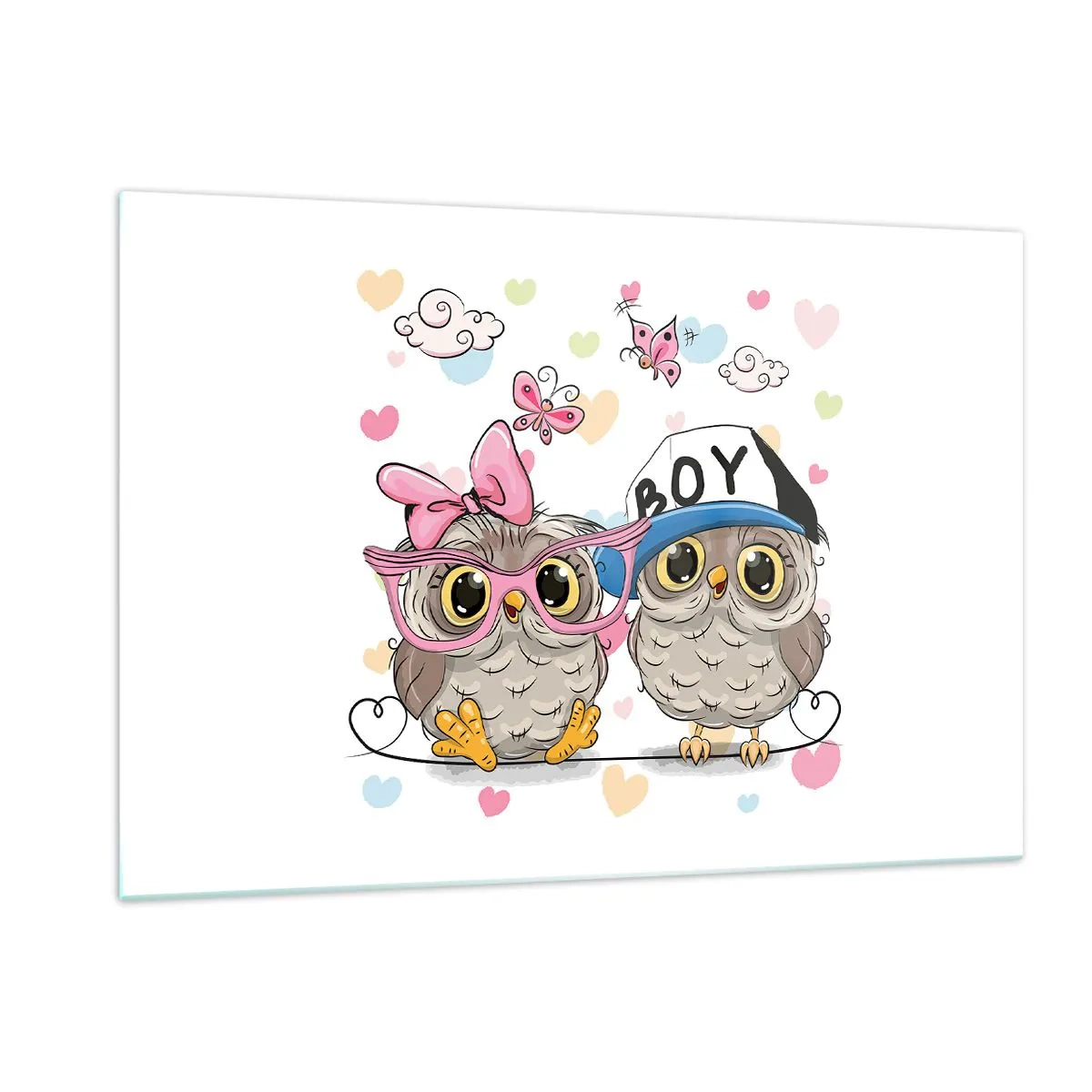 Üveg kép - Szeressük egymást! - 120x80 cm