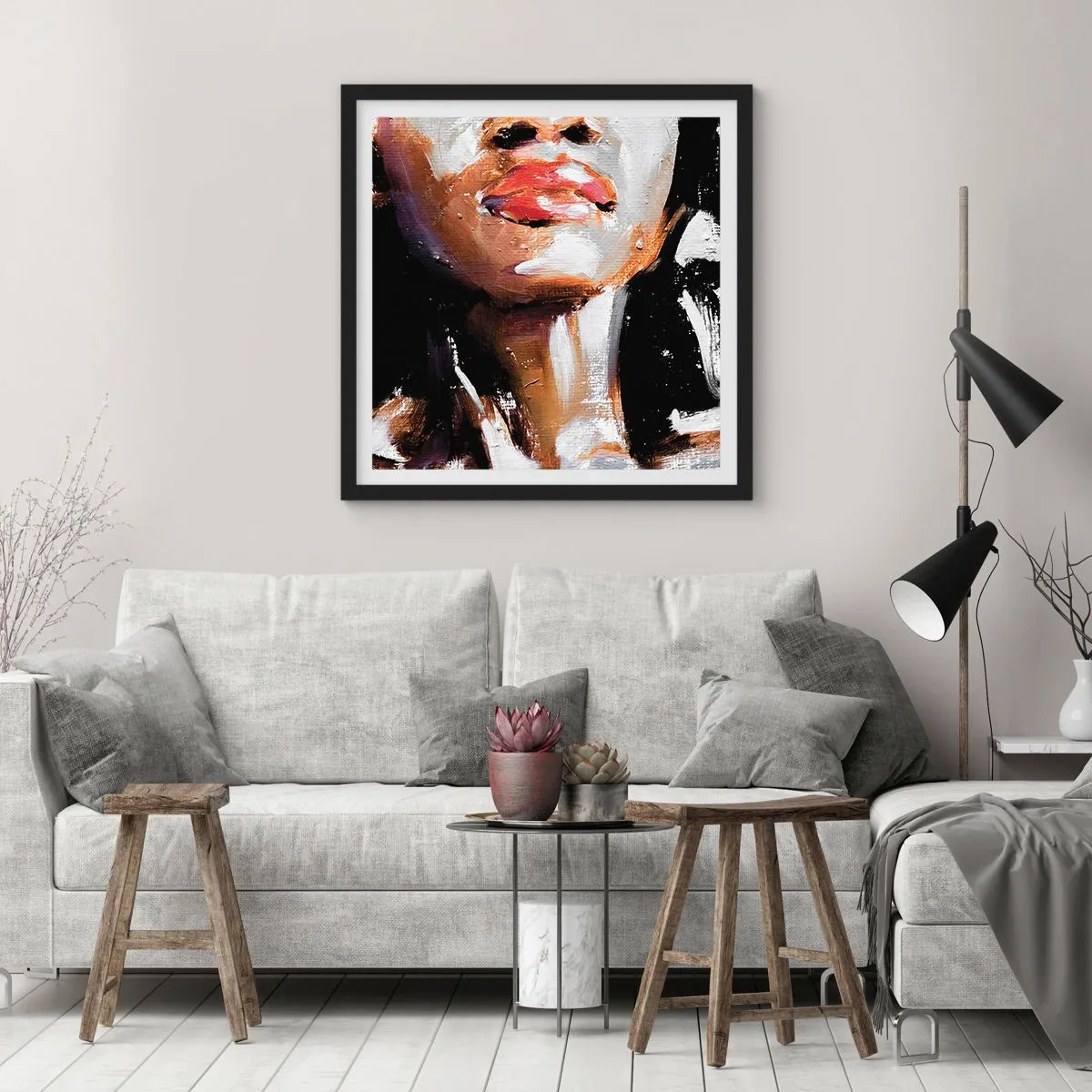 Poszter fehér keretben - Büszkeség előítélet nélkül - 60x60 cm