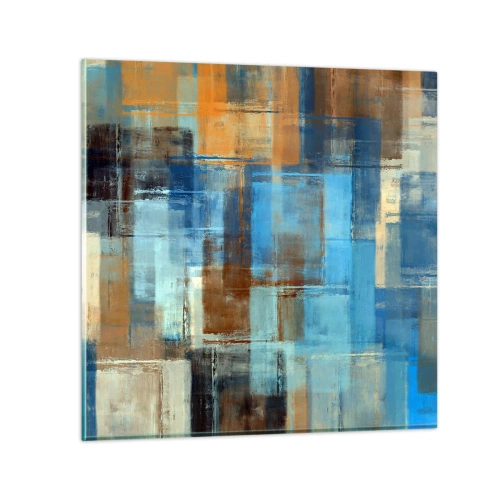 Üveg kép - A kék fátyolon keresztül - 50x50 cm