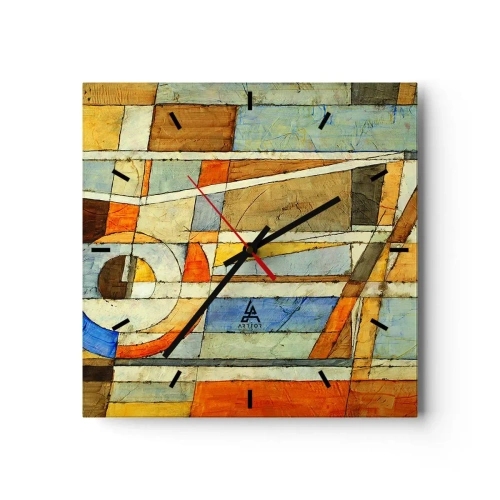 Falióra, Óra - Kubizmus az építkezésen - 30x30 cm