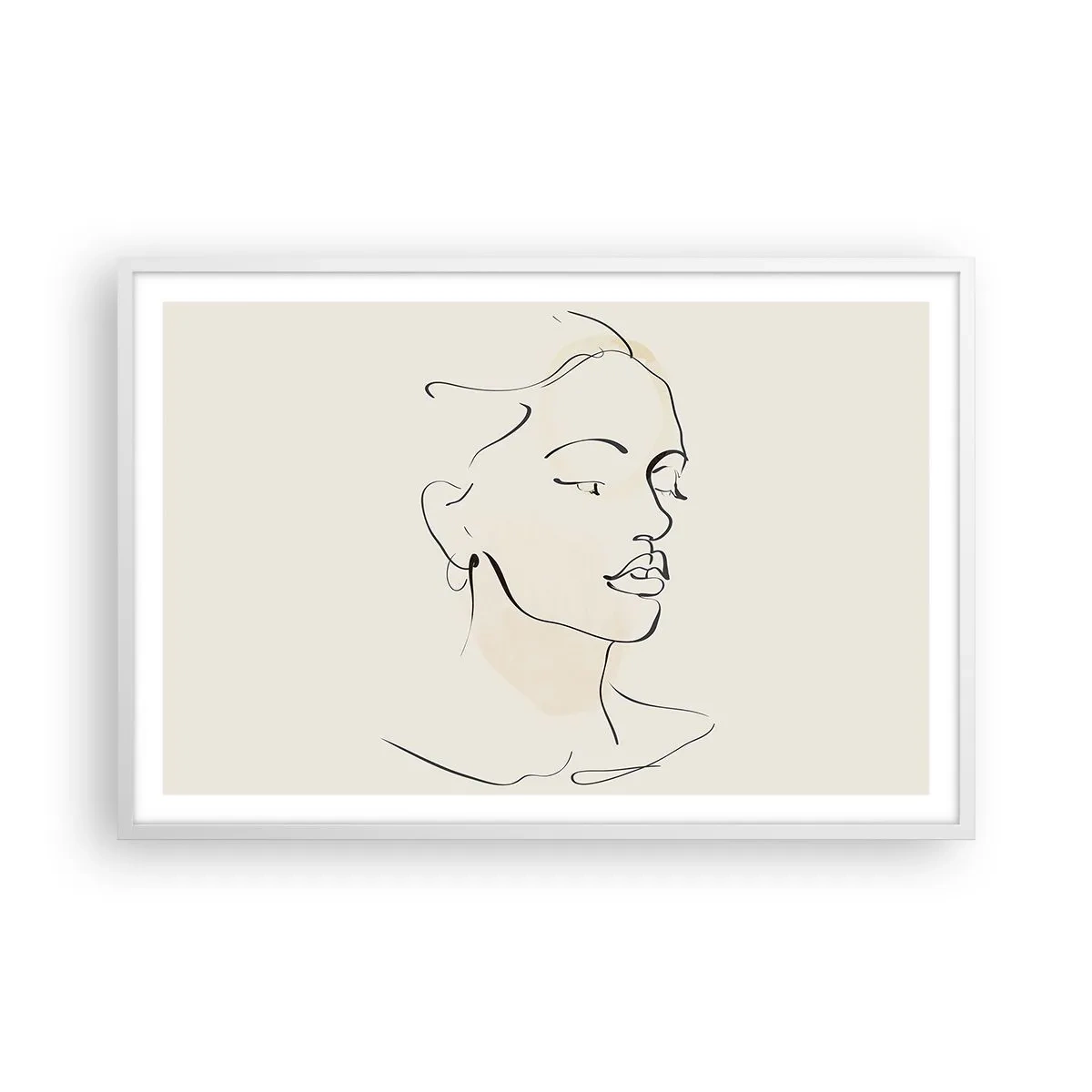 Poszter fekete keretben - Bizonyos vonallal - 91x61 cm