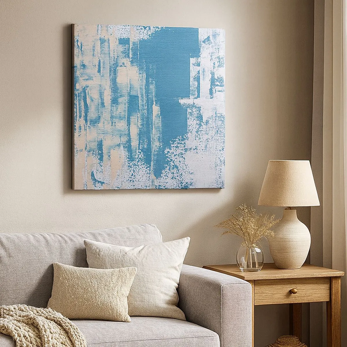 Vászonkép - Jégcsapon keresztül - 30x30 cm