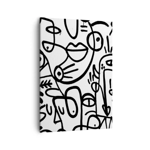 Vászonkép - Arcok és délibábok - 50x70 cm