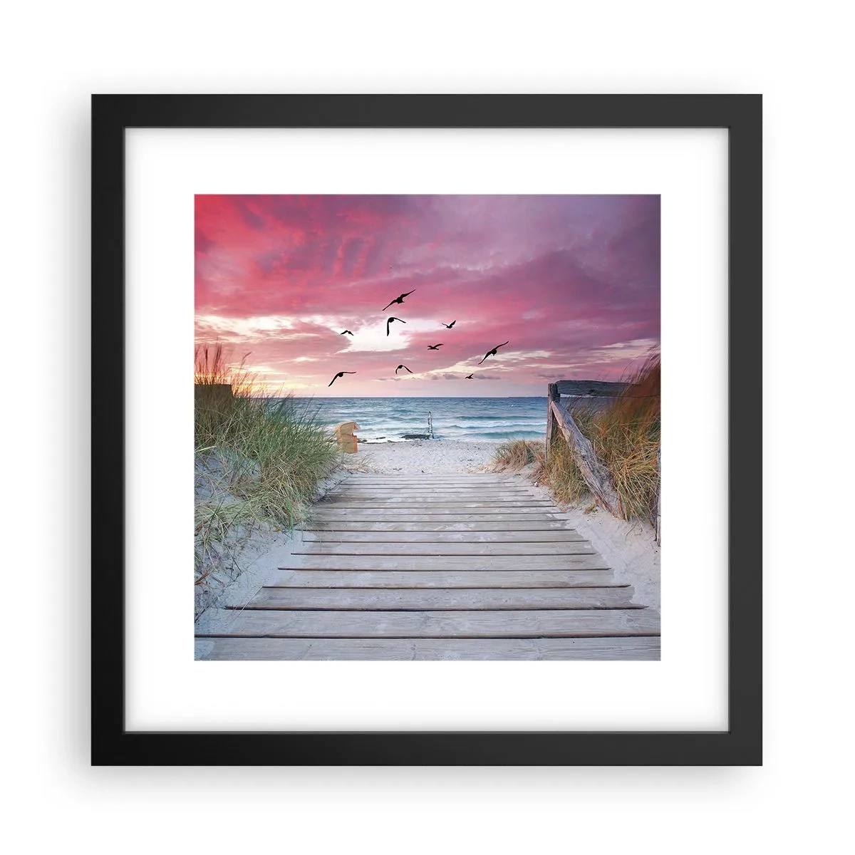 Poszter fehér keretben - Balti impresszió - 30x30 cm