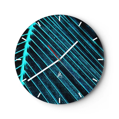 Falióra, Óra - A zöld textúrája - 40x40 cm