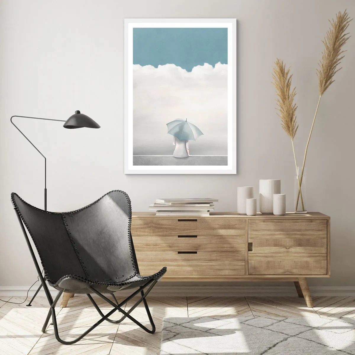 Poszter fekete keretben - A valóság és az álmok határán - 50x70 cm