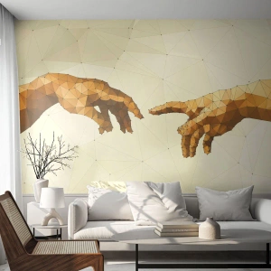 Fotótapéta Premium Sand - Isteni geometria - Modern művészet, Kezek, Darab - 100x70 cm