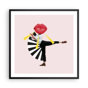 Poszter fehér keretben - Szürreális pop art - 60x60 cm