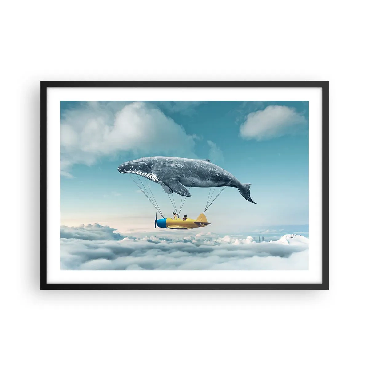 Poszter fehér keretben - Miért is ne? - 70x50 cm