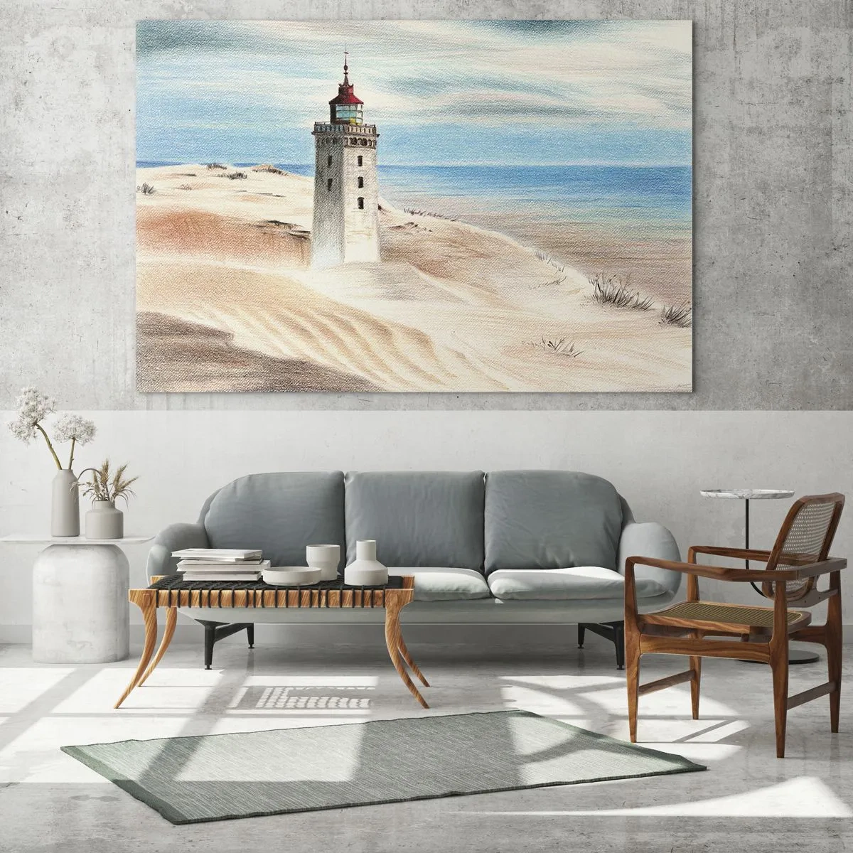 Üveg kép - Mindig a tengert bámulva - 100x70 cm