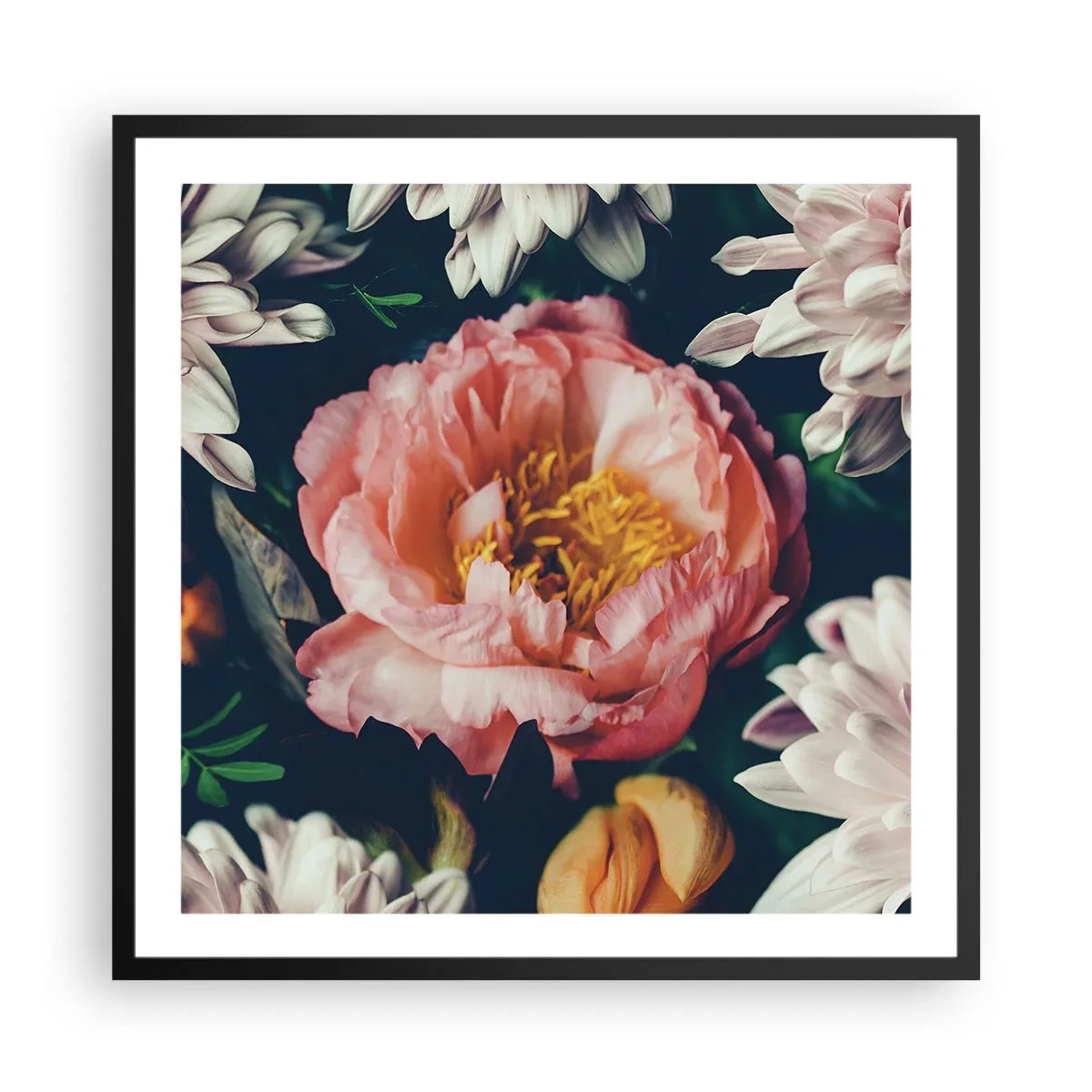 Poszter fehér keretben - Barokk pompával - 60x60 cm