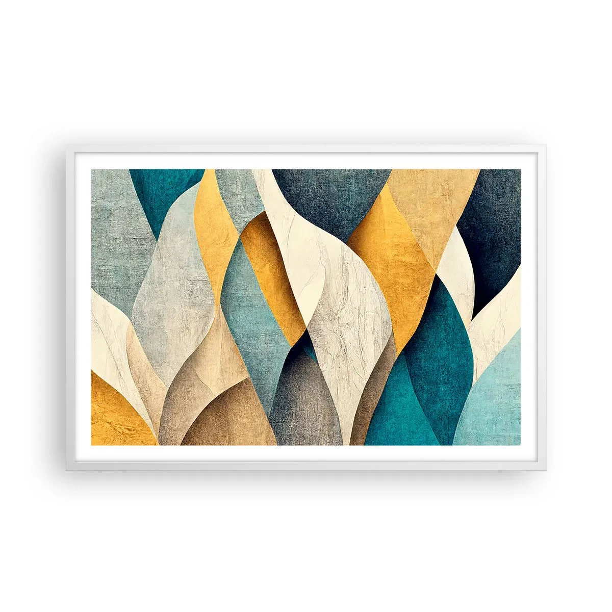 Poszter fekete keretben - Ritmus és hullámzás - 91x61 cm