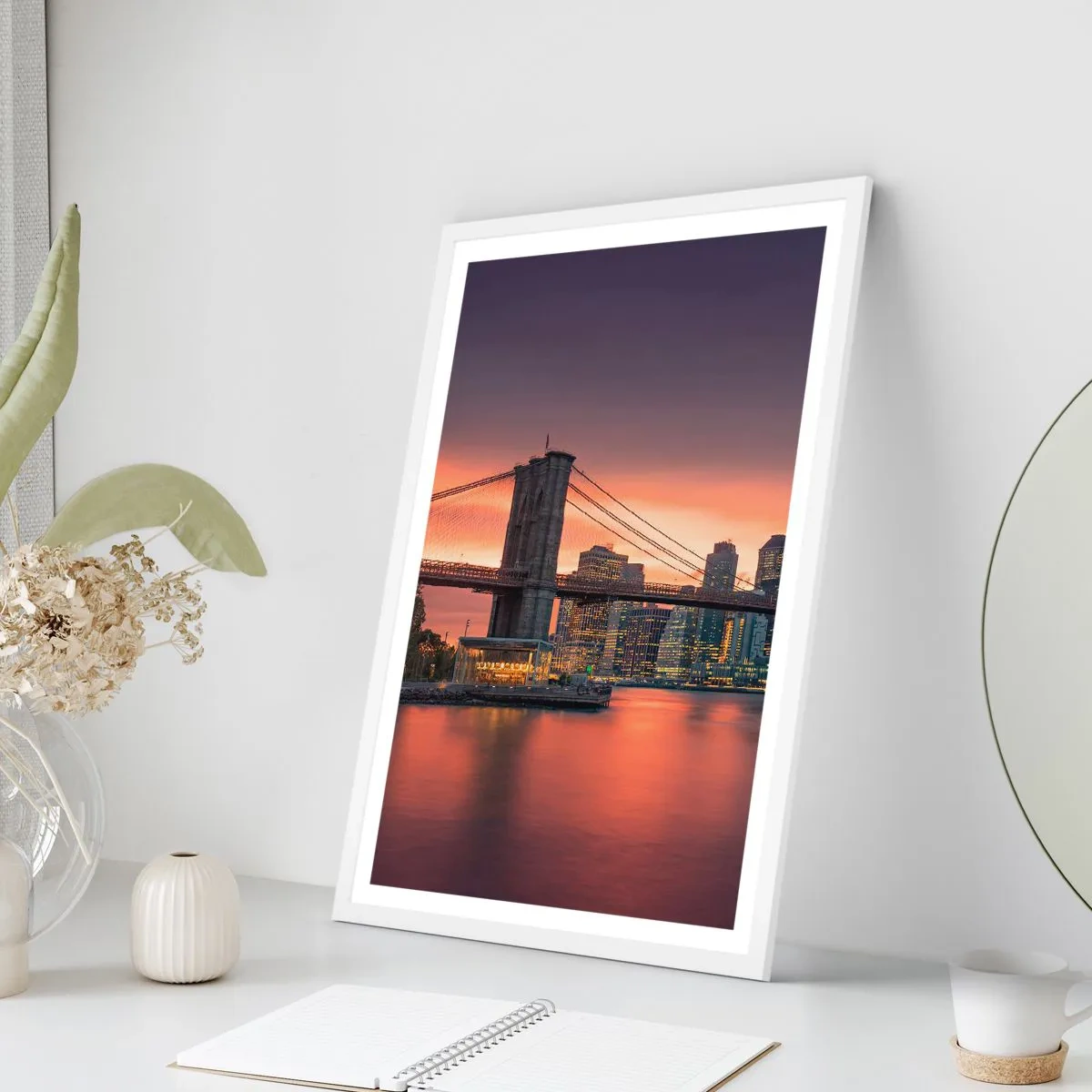 Poszter fekete keretben - Lila csendbe merülve - 61x91 cm