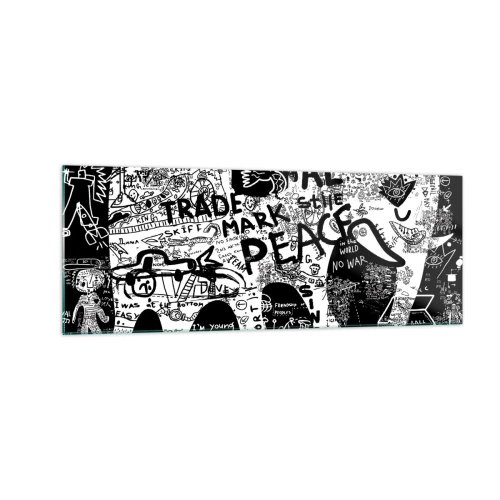 Üveg kép - Gazdag utcavilág - 140x50 cm