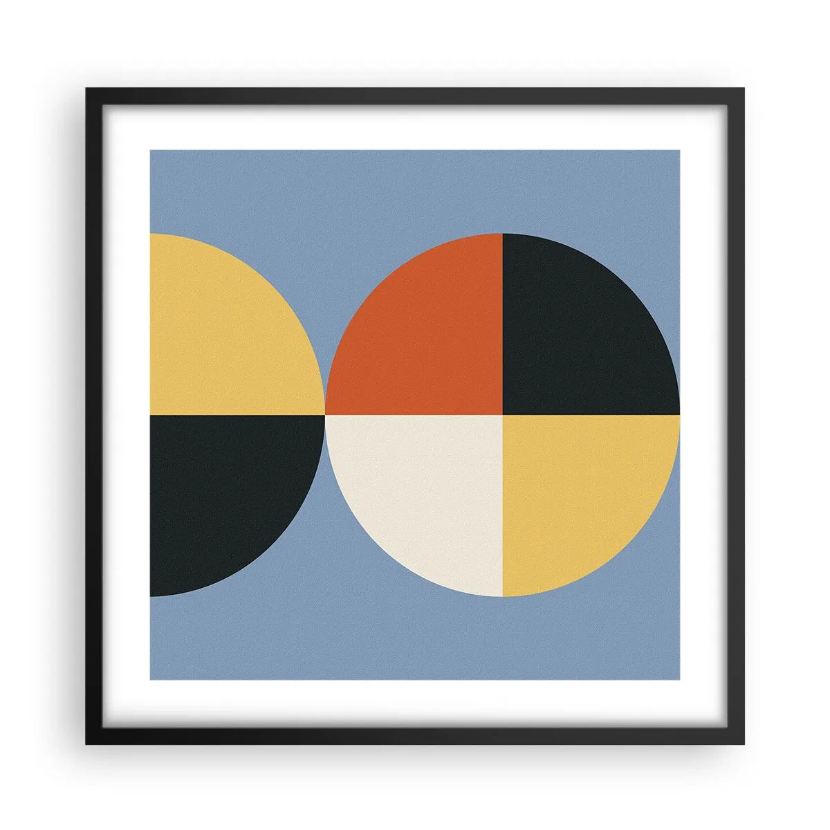 Poszter fehér keretben - Nézd és számolj - 50x50 cm