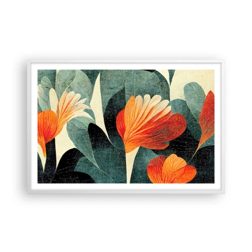 Poszter fekete keretben - A trópusok forrósága és a zöldellő hűvösség - 91x61 cm