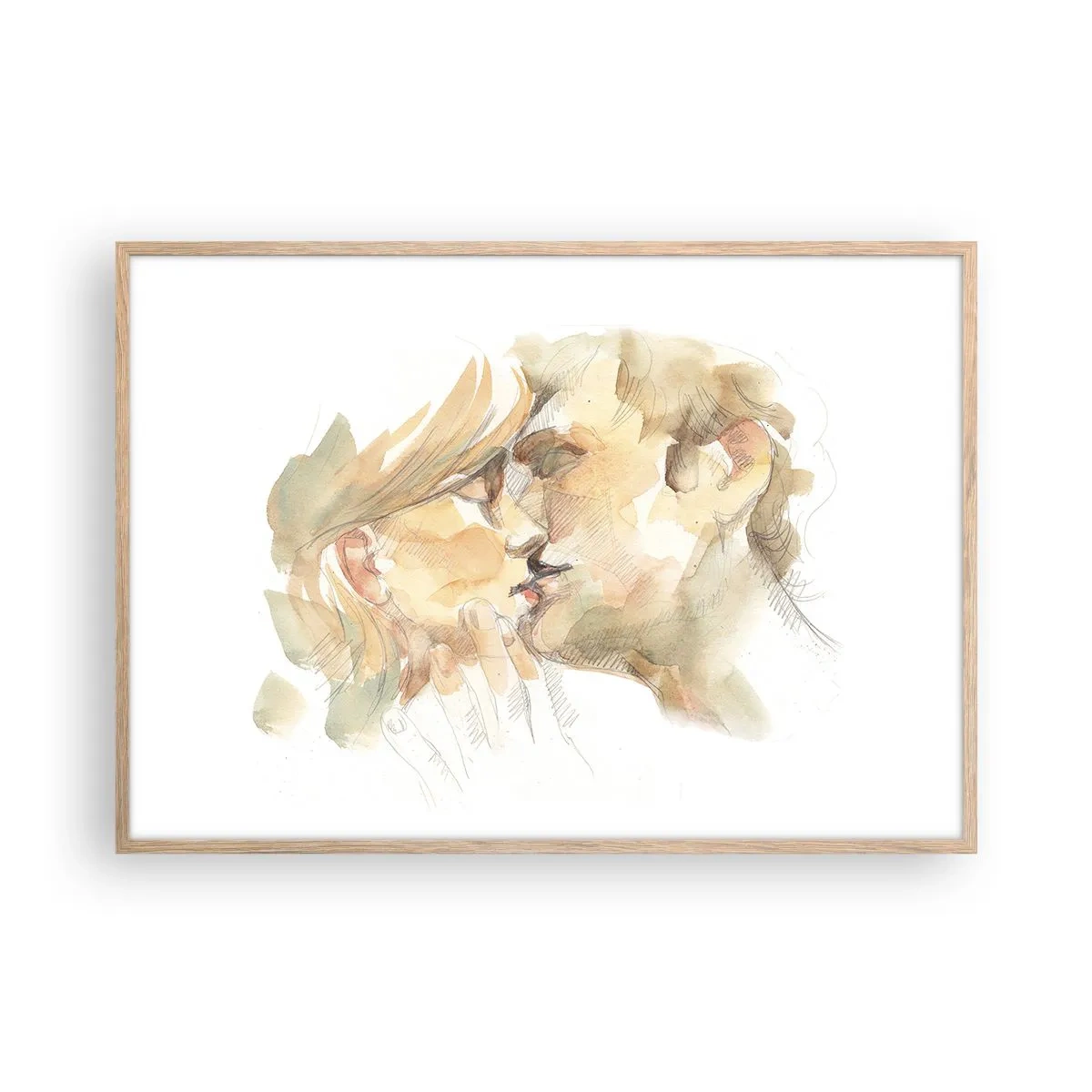 Poszter világos tölgy keretben - Meglelt másik fél? - 100x70 cm