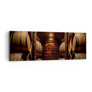 Vászonkép - Hangulatos pince - 90x30 cm