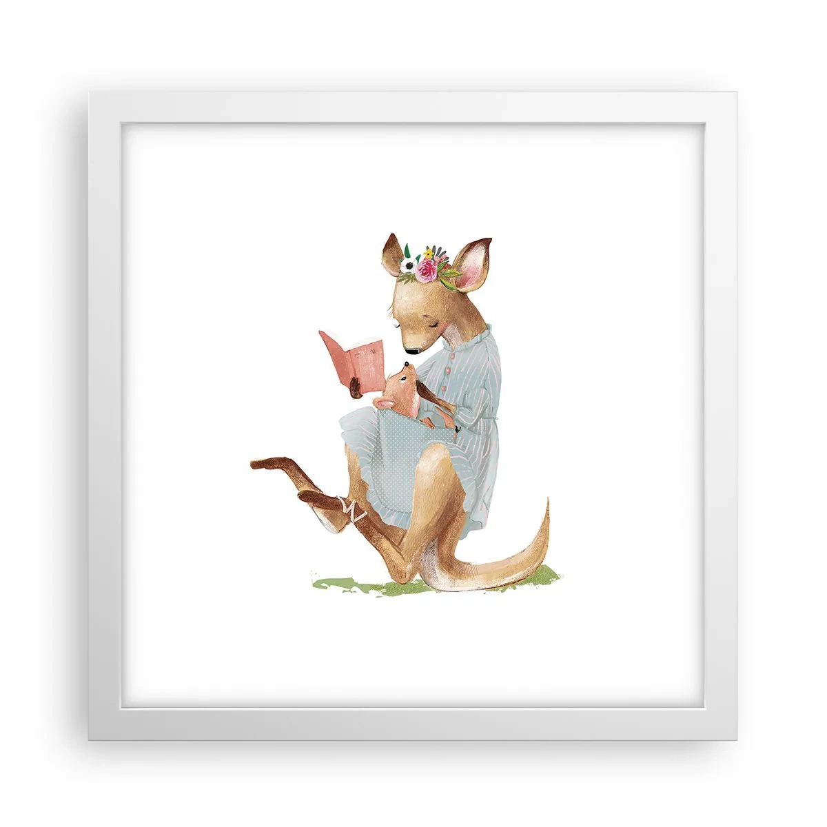 Poszter fekete keretben - Olvass nekem anya - 30x30 cm