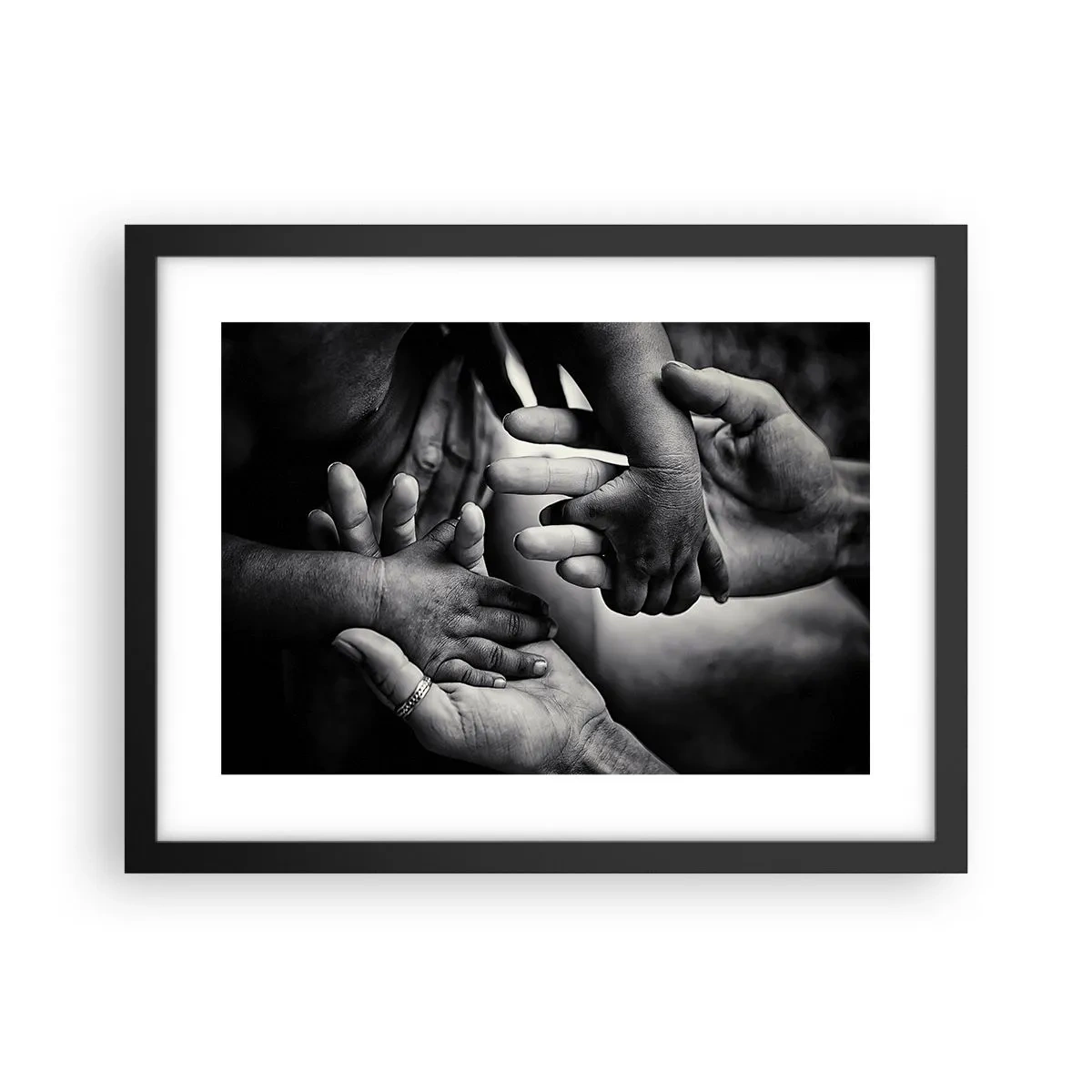 Poszter fehér keretben - Embernek lenni - 40x30 cm