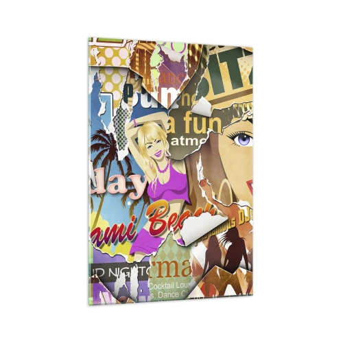 Üveg kép - Nyári visszaemlékezések - 70x100 cm