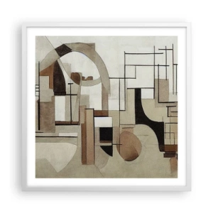 Poszter fekete keretben - Városkép 2.0 - 60x60 cm