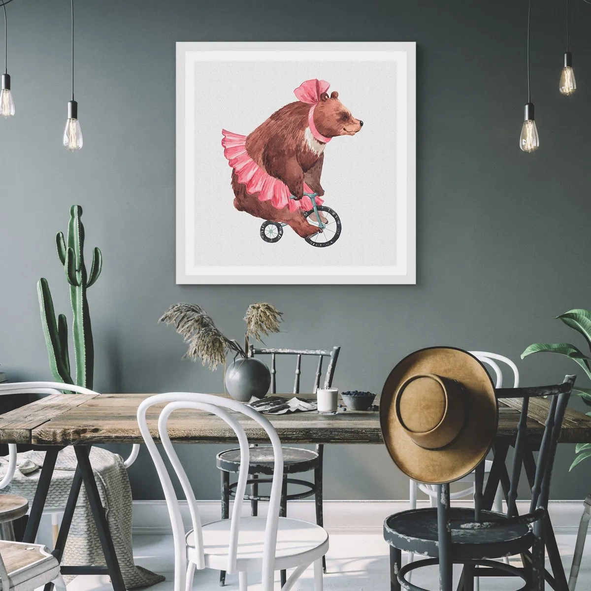 Poszter fekete keretben - Micsoda cirkusz! - 40x40 cm