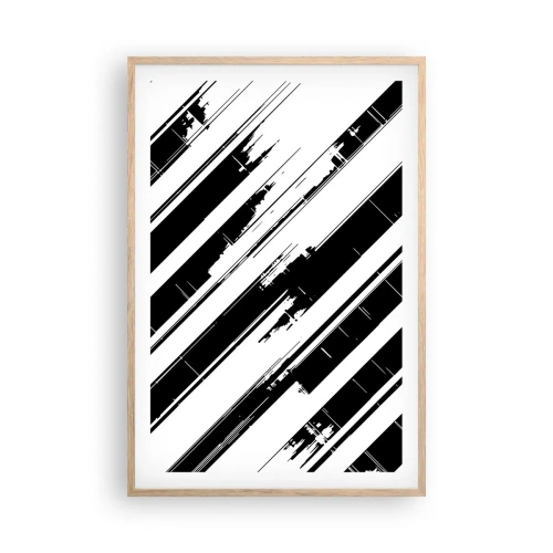 Poszter világos tölgy keretben - Intenzív és dinamikus kompozíció - 61x91 cm