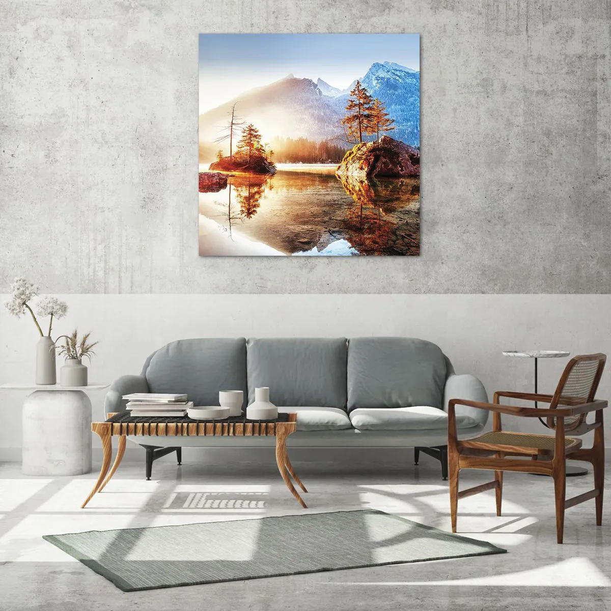 Üveg kép - A természet új fényben - 40x40 cm