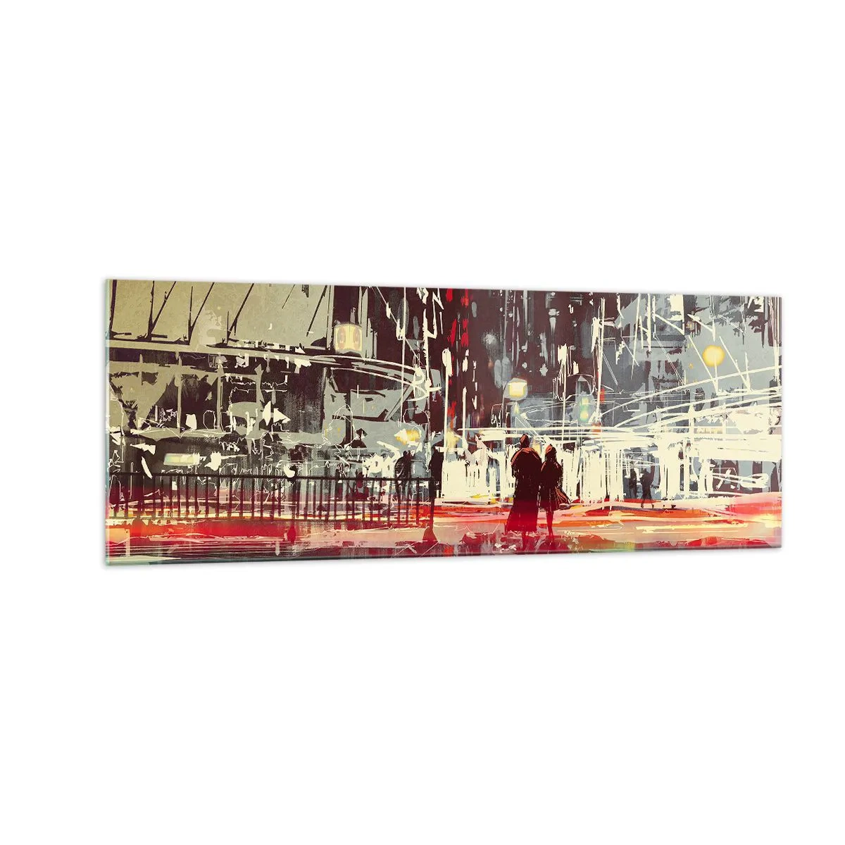 Üveg kép - Egy nagyvárosi átkelő - 140x50 cm