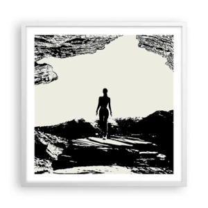 Poszter fekete keretben - Egy új pillantás - 60x60 cm