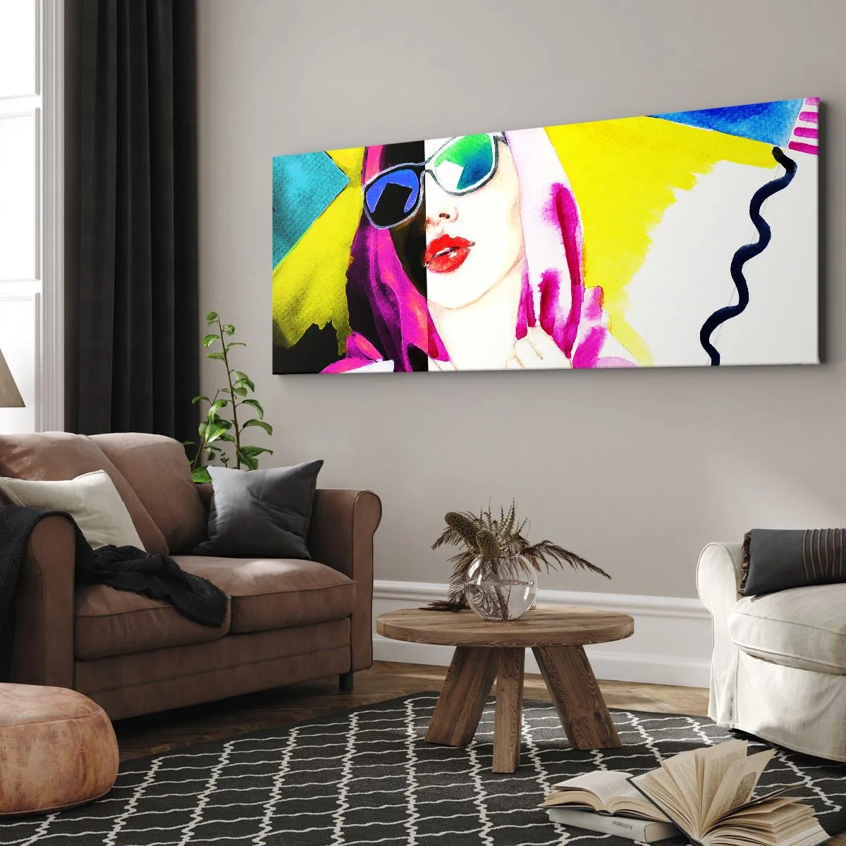 Vászonkép - Nem vagyok fehér és nem vagyok fekete - 160x50 cm
