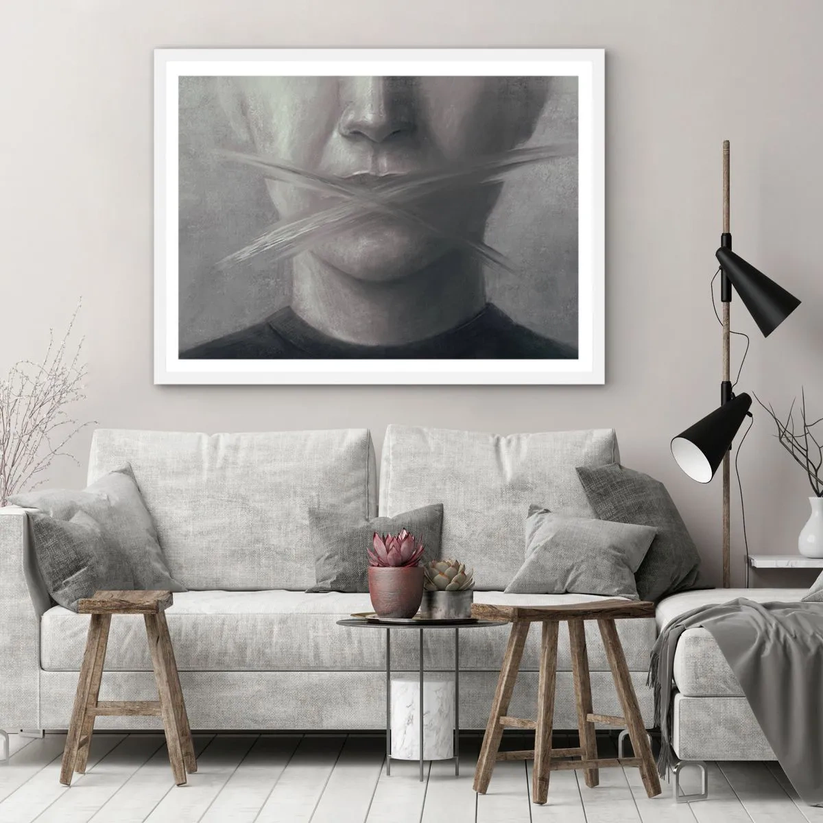 Poszter fekete keretben - Szó nélkül - 70x50 cm