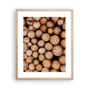 Poszter világos tölgy keretben - Egy új kezdet - 40x50 cm