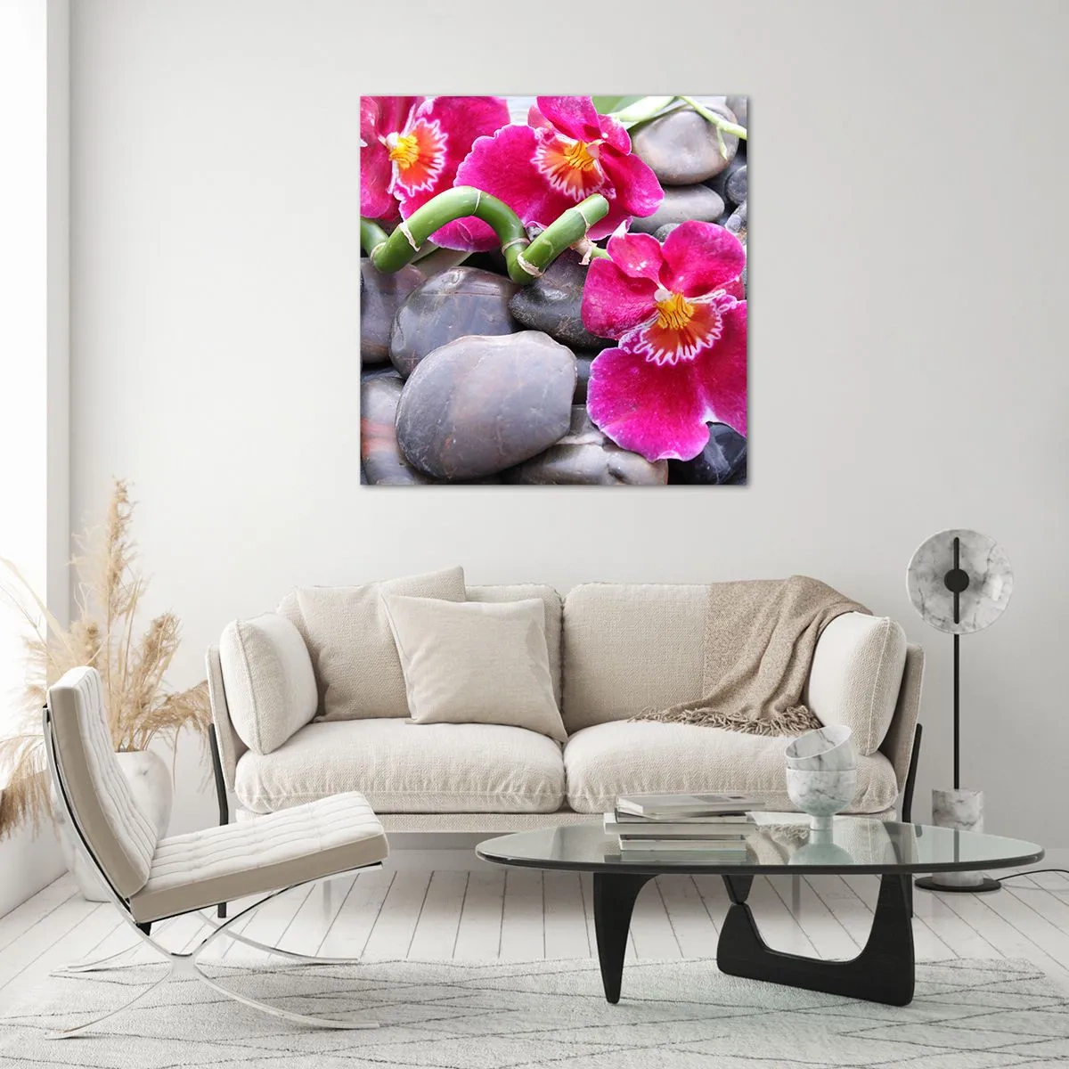 Üveg kép - Hideg és forró - 30x30 cm