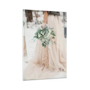 Üveg kép - És boldogan éltek, míg meg nem haltak. - 80x120 cm