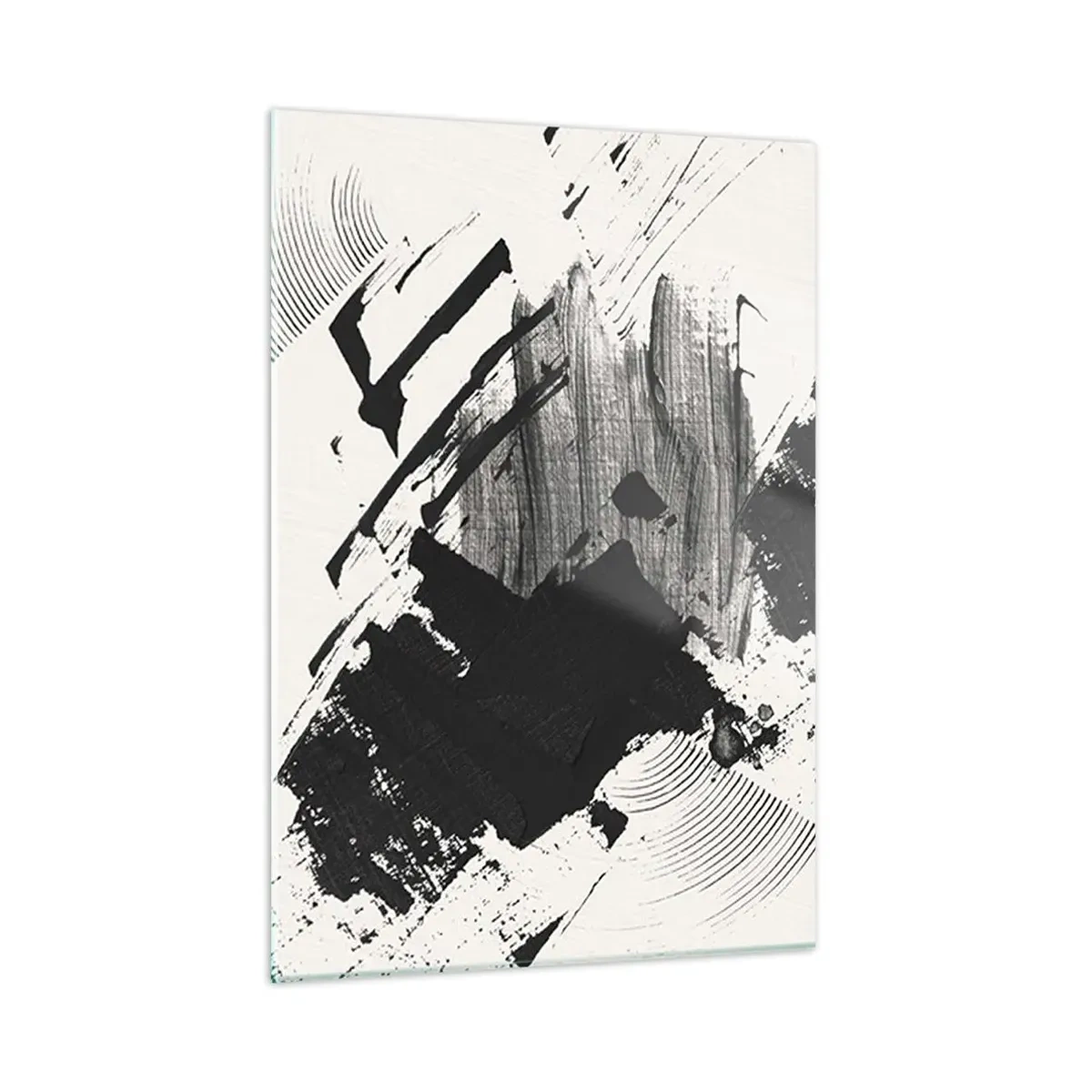Üveg kép - Absztrakció - a fekete kifejezése - 50x70 cm