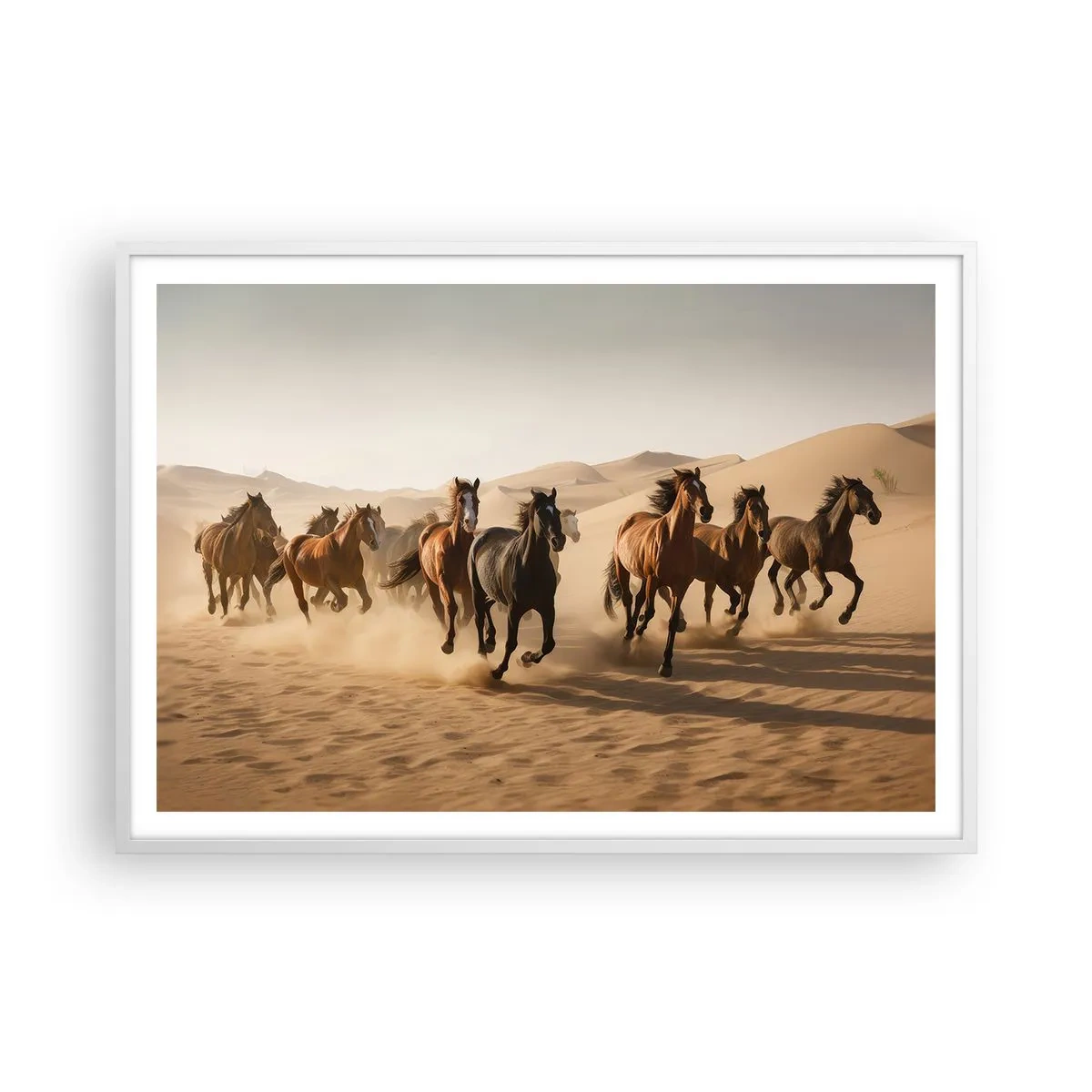 Poszter fekete keretben - Szabad, mint a szél - 100x70 cm