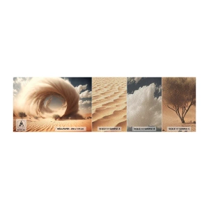 Fotótapéta Minta Premium Sand - Megnyílt portált - Homok, Sivatag, Egy homokvihar - 100x30 cm