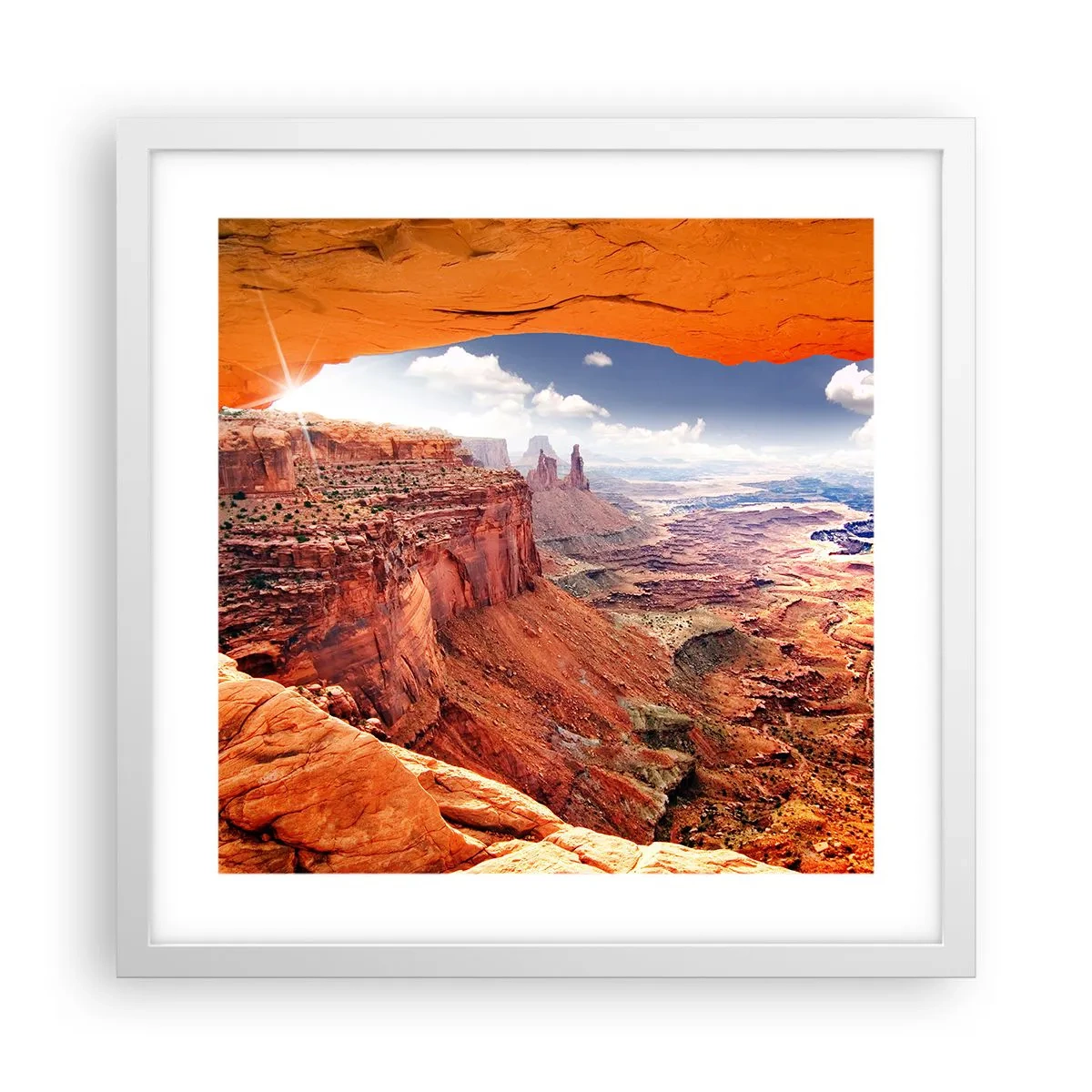 Poszter fekete keretben - Maga a természet faragta - 40x40 cm