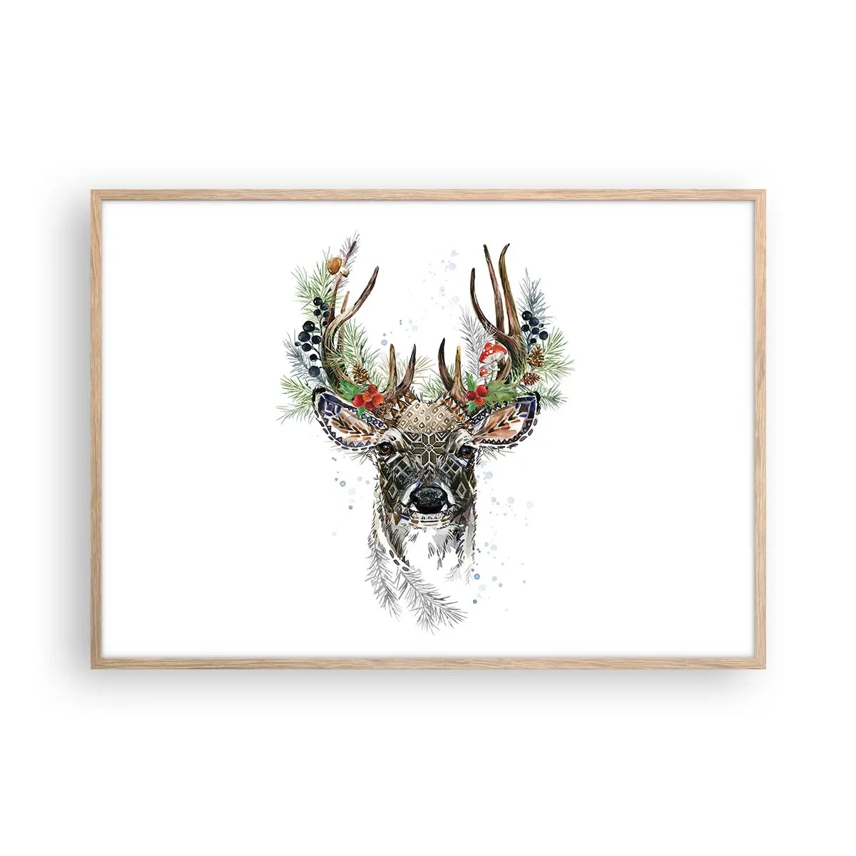 Poszter világos tölgy keretben - Ünnepi köntösben - 100x70 cm