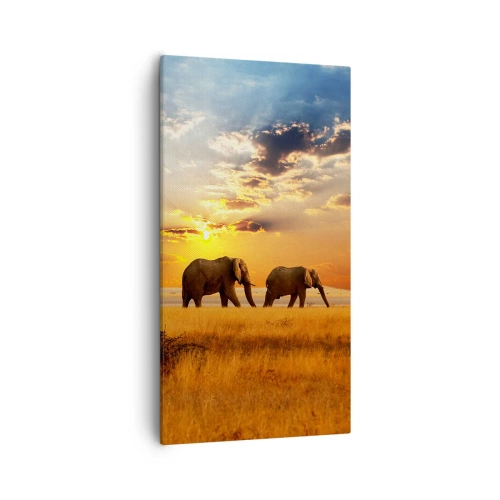 Vászonkép - Családi séta - 55x100 cm