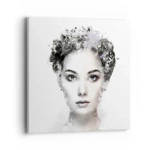 Vászonkép - Rendkívül stílusos portré - 40x40 cm