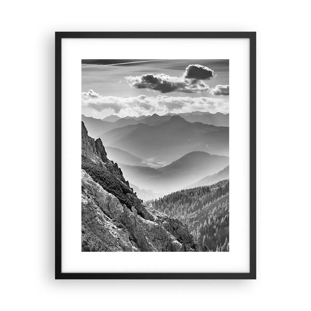 Poszter fehér keretben - Egészen a horizontig - 40x50 cm