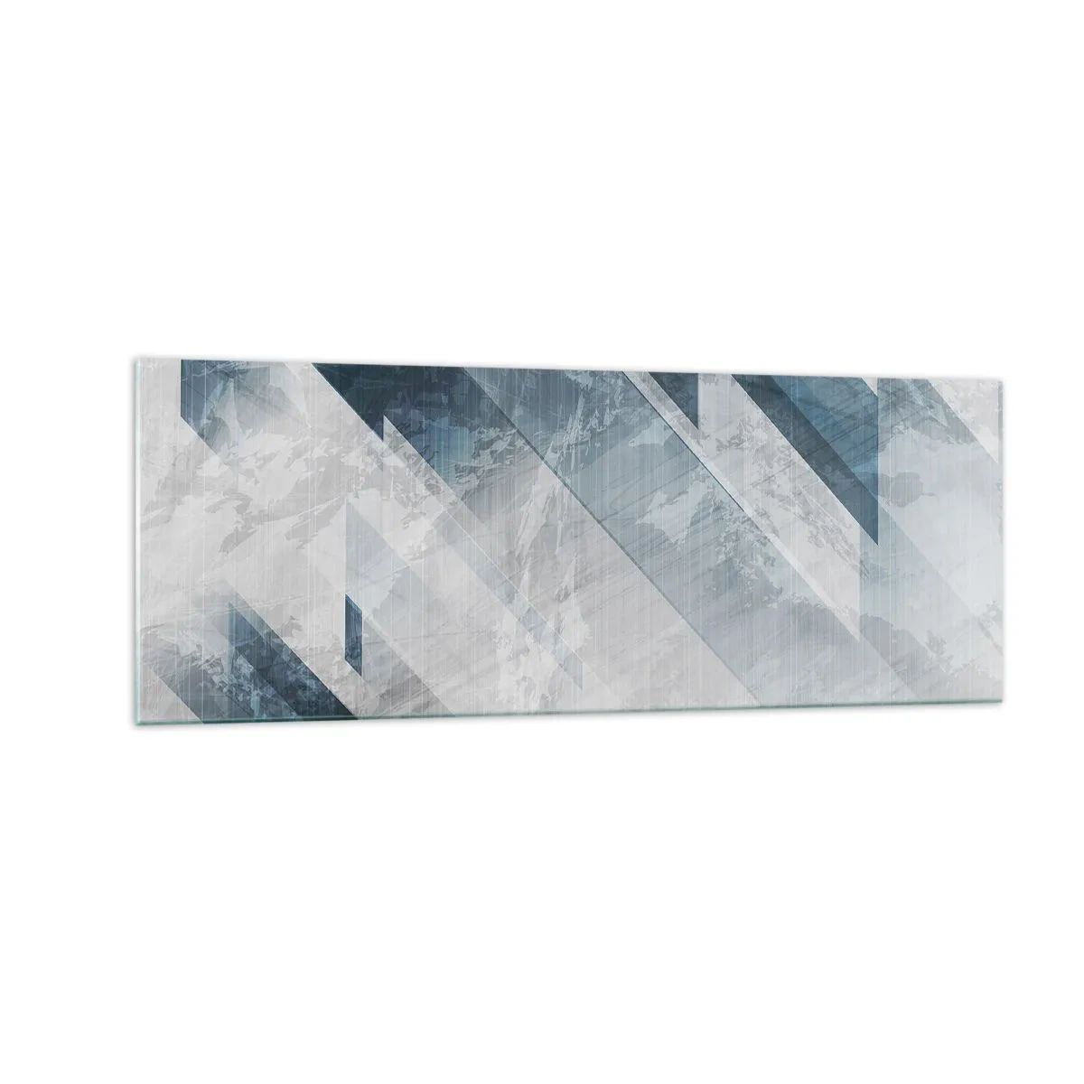 Üveg kép - Térkompozíció - szürke mozgás - 140x50 cm